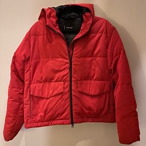 Everlane, The Shorty Puffer in Ruby